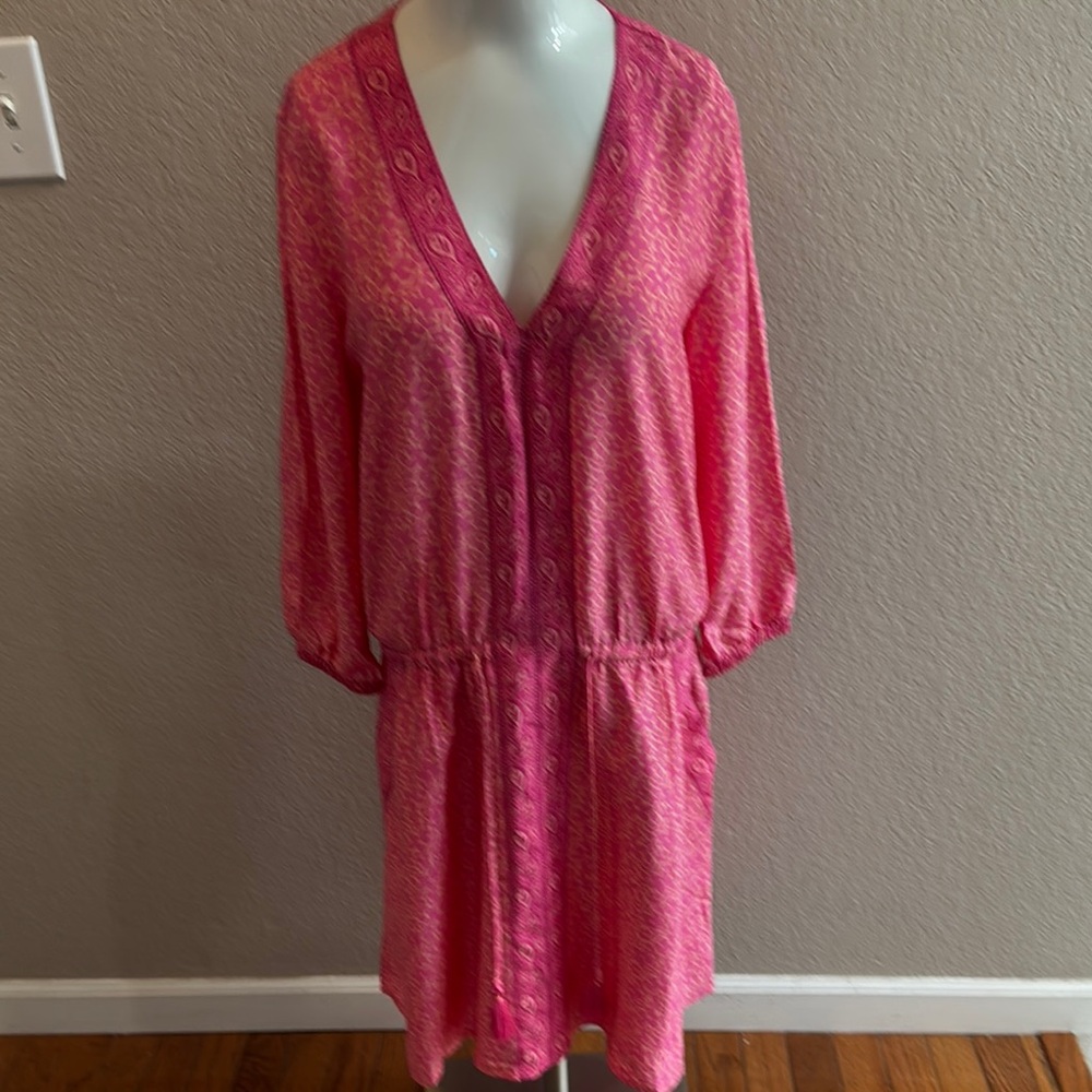 Vineyard Vines Pink Floral mini‎ dress size 4